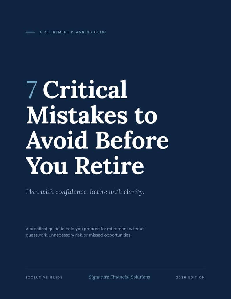 7 Critical Mistakes to Avoid Before You Retire — guide cover